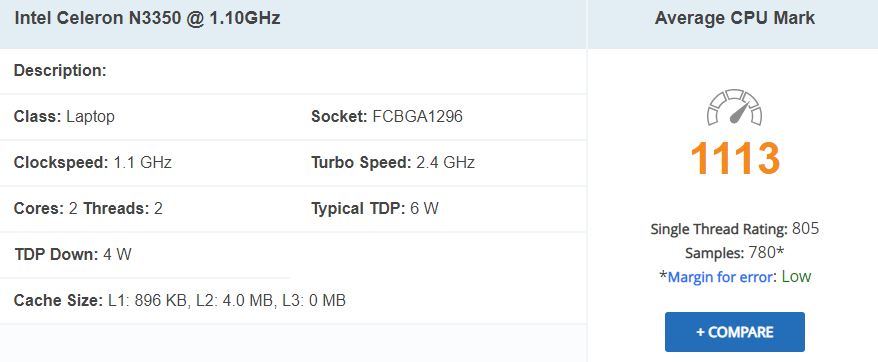 ASUS CHROMEBOOK C523 CPU BENCHMARK